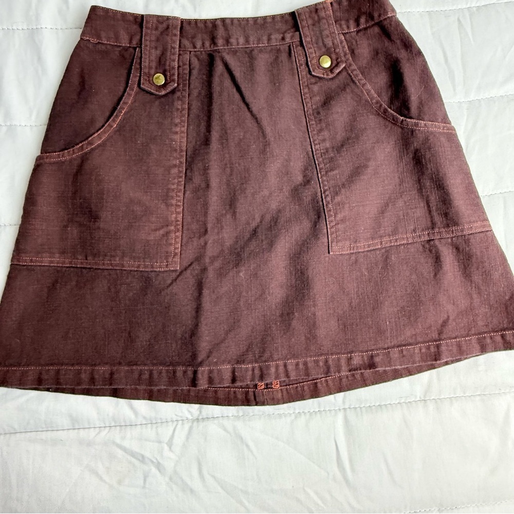 Topshop Stylish Burgundy Women's Skirt